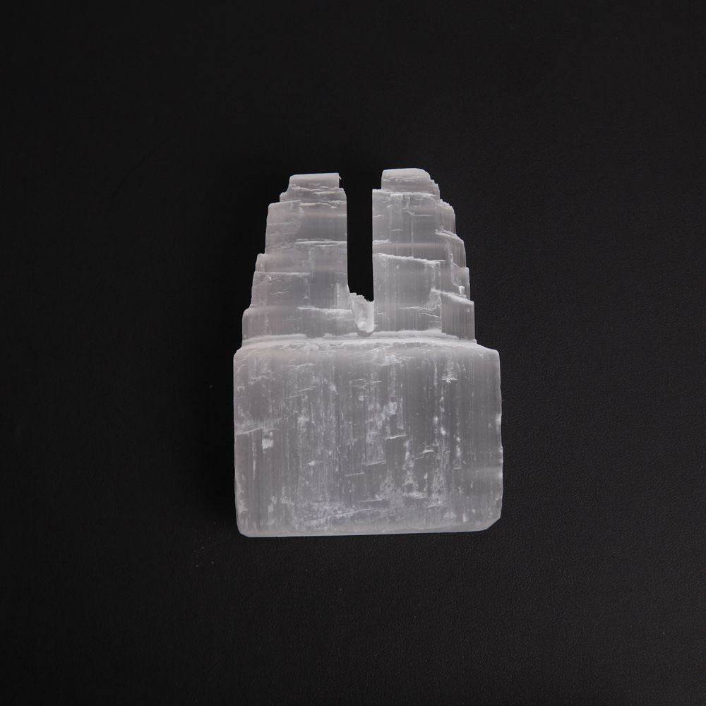 Selenit-Doppelturm-Kristall (10,2 cm) zur Heilung