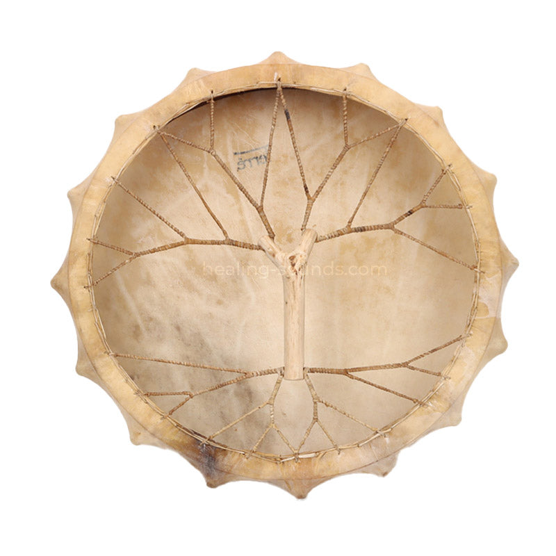 22,5 Zoll handgefertigte schamanische Rahmentrommel aus Jakutien