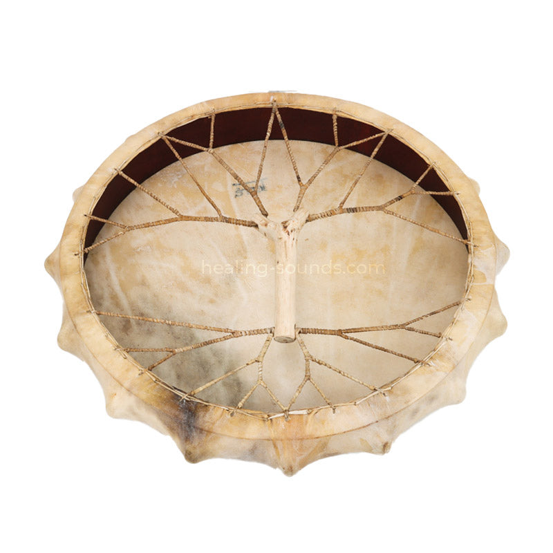22,5 Zoll handgefertigte schamanische Rahmentrommel aus Jakutien