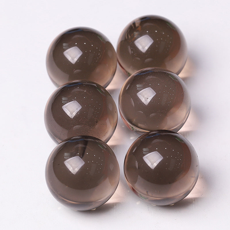 Rauchquarz-Kristallkugel, 25–30 mm, Heilkugel
