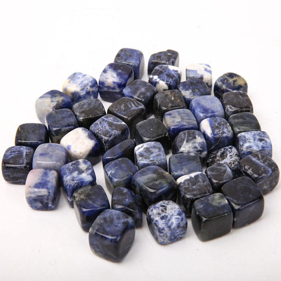 Sodalith 1,5–2 cm Würfelbeutel für Heilung und Energie