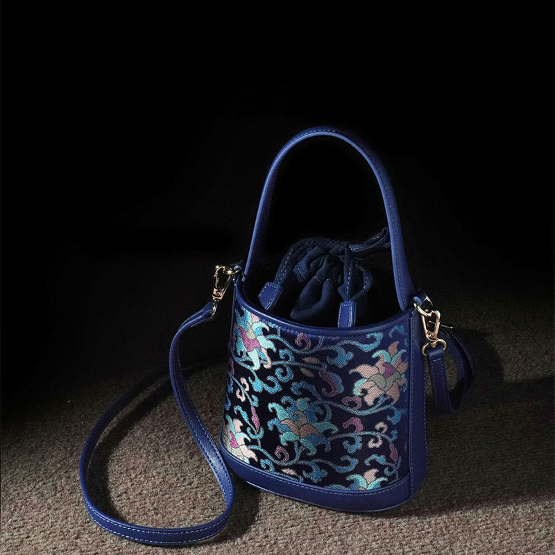 Song Brokat Spirituelle Accessoires | Retro Lotus Umhängetasche