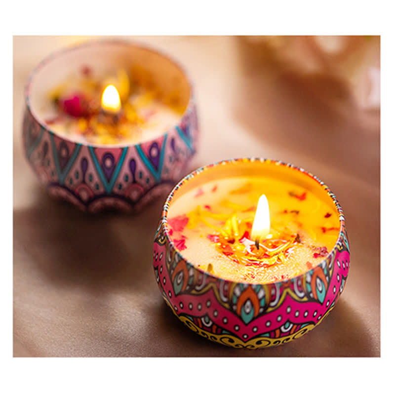 Spirituelle Sojawachskerze zur Reinigung und Meditation