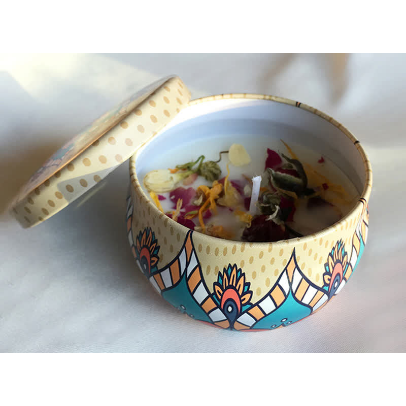 Spirituelle Sojawachskerze zur Reinigung und Meditation