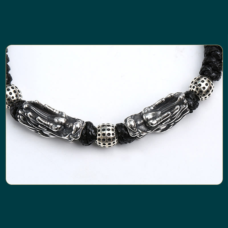 Sterling Silber Doppeldrachen Armband | Glück & Schutz