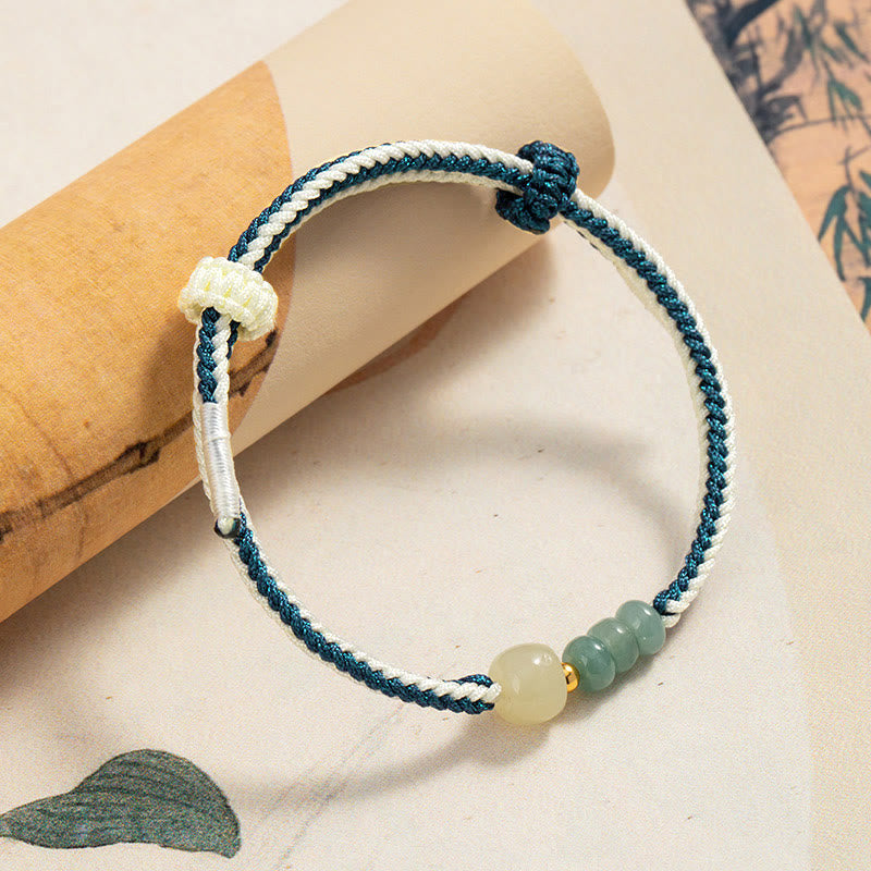 Sterling Silber Hetian Jade Fülle Armband 20cm