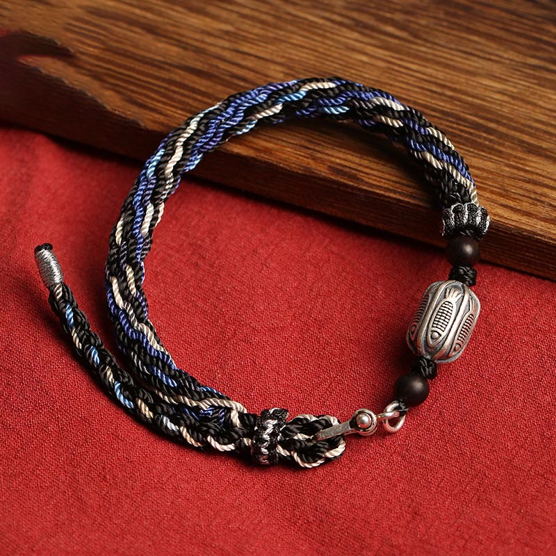 Sterling Silber Koi Fisch Reichtum Reinkarnation Armband