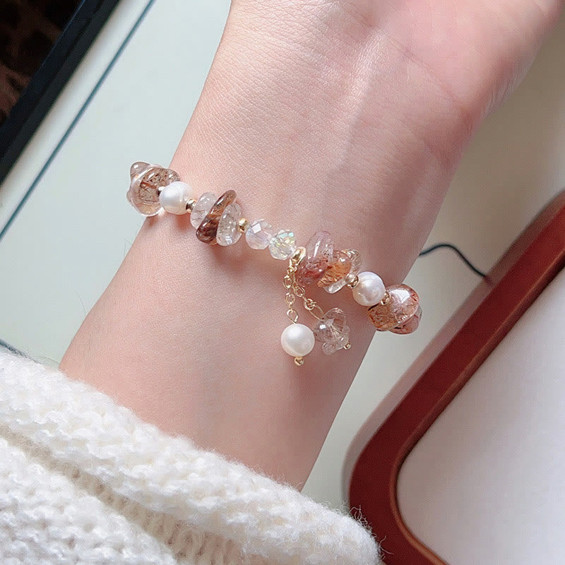 Super Seven Kristall-Armband mit spiritueller Heilung für Damen, 13–16 cm