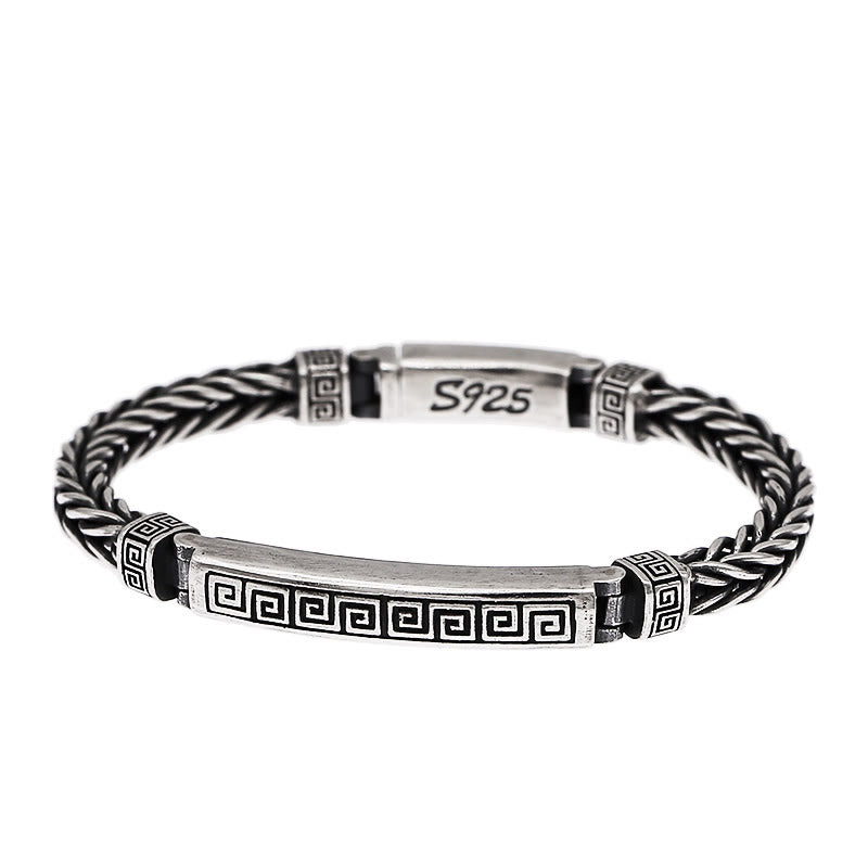 Armband mit Hakenkreuzmuster, spirituelles Glück, Kupfer, 18–22 cm