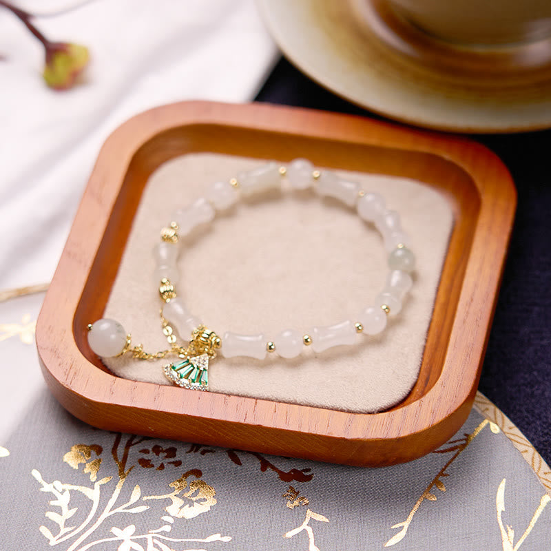 Tianshan Weißes Jade-Glückssegen-Bambusarmband