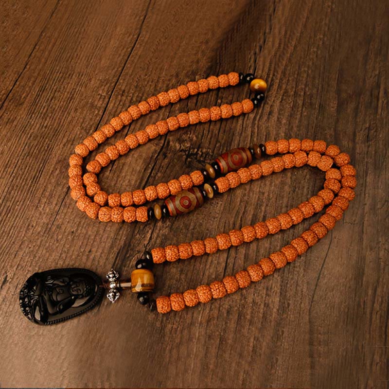 Tibet 108 Perlen Bodhi Seed Zodiac Charm Mala Armband