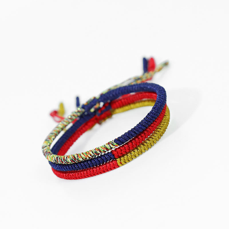 Tibetisches rotes Schnurarmband mit King Kong-Knotenschutz