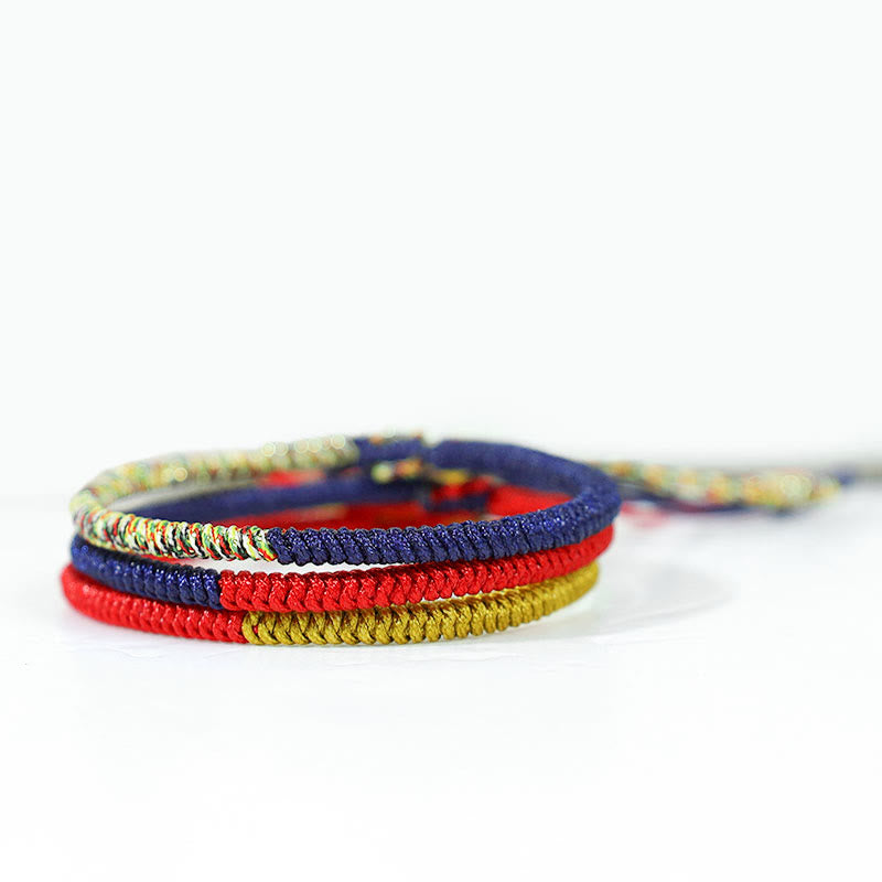 Tibetisches rotes Schnurarmband mit King Kong-Knotenschutz