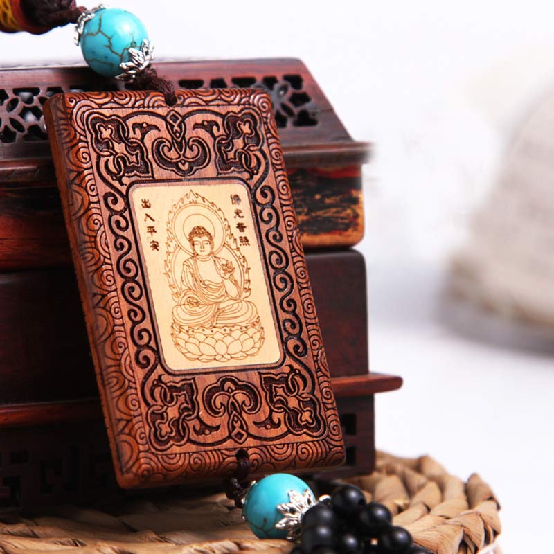 Tibetischer Rosenholz-Buchsbaum-Buddha, ruhiges Mitgefühl, Zen-Dekor