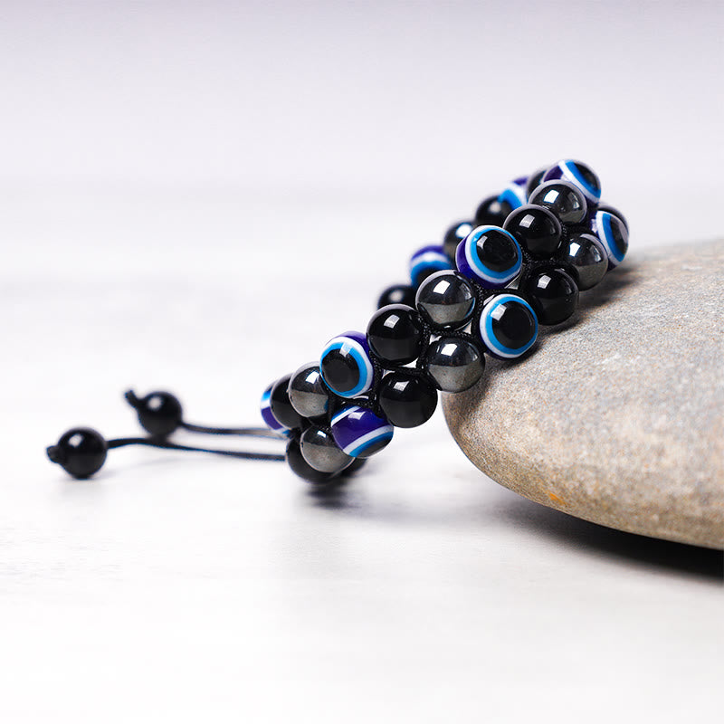 Tigerauge-Armband zum Schutz vor dem bösen Blick, 8 mm Perlen, klassisch