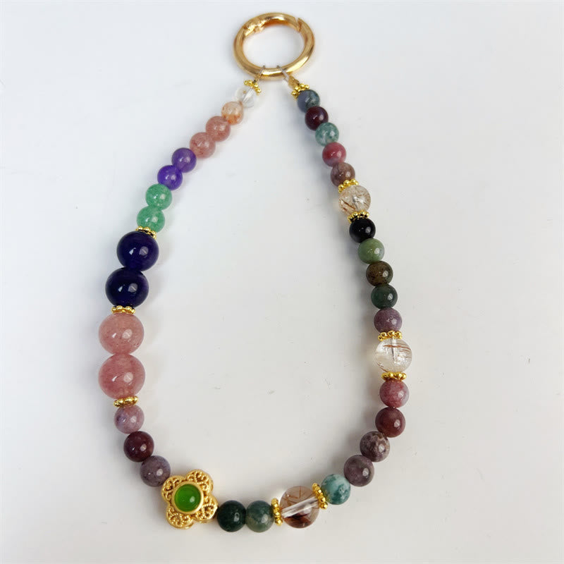 Turmalin Amethyst Erdbeerquarz Auto Anhänger