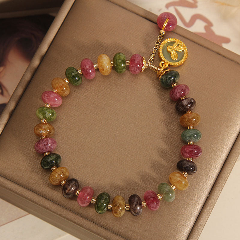 Turmalin Positive Kaninchen Charm Armband 14-16cm Handgelenk