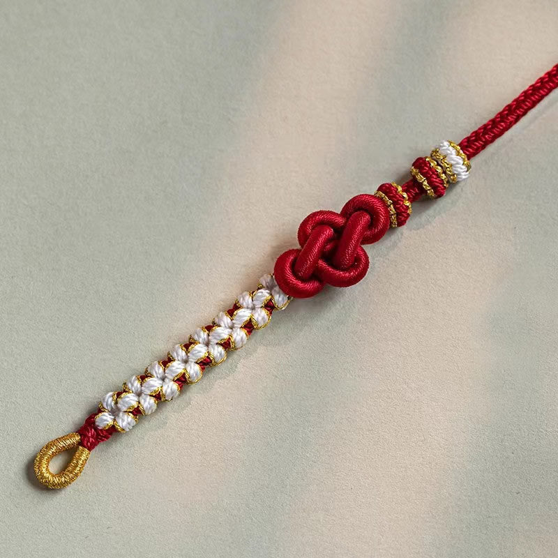 True Love Knot Rotes Schnurarmband für Schutz und Glück
