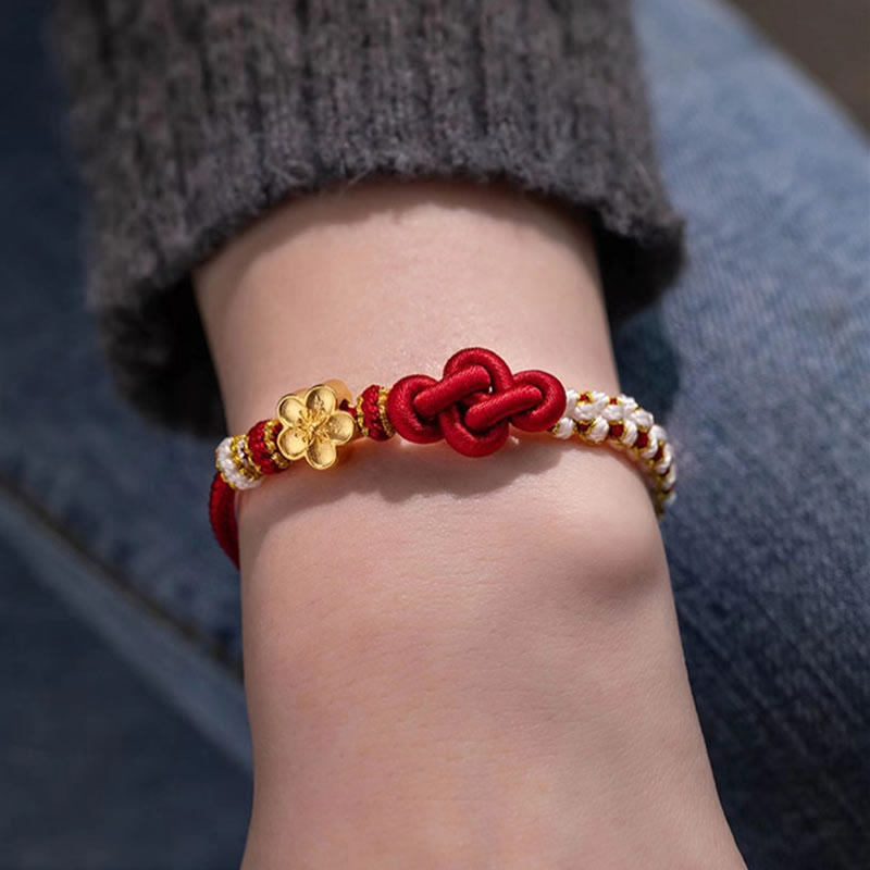 True Love Knot Rotes Schnurarmband für Schutz und Glück
