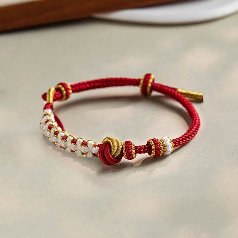 True Love Knot Rotes Schnurarmband für Schutz und Glück
