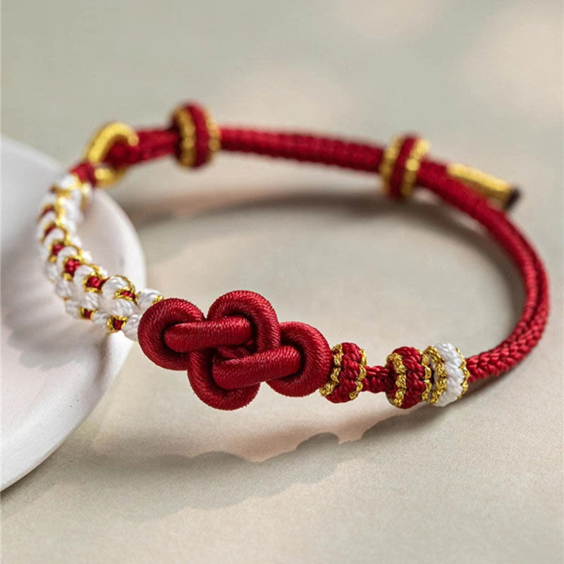 True Love Knot Rotes Schnurarmband für Schutz und Glück