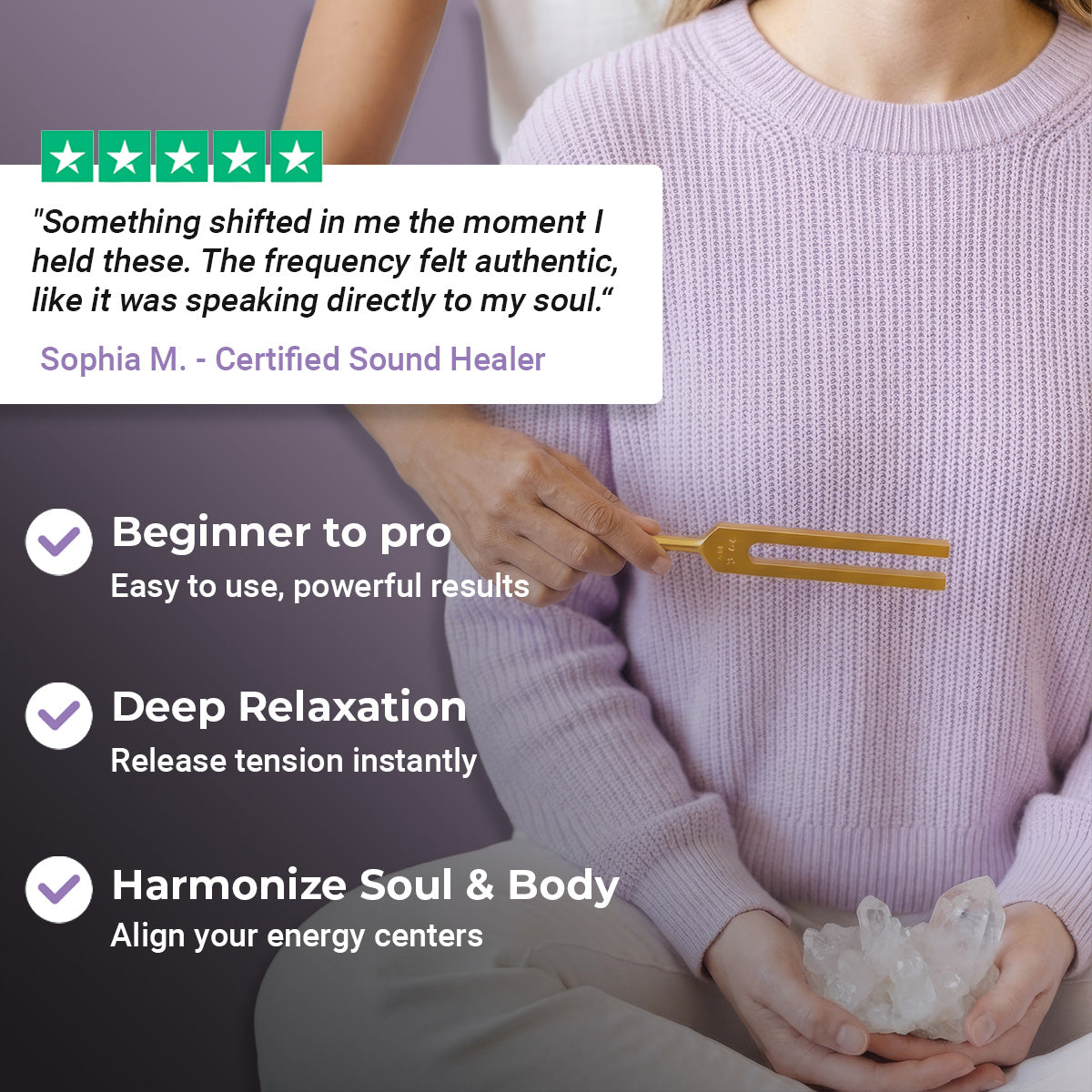 285 Hz Solfeggio-Stimmgabel zur Heilung – Gewebeheilung