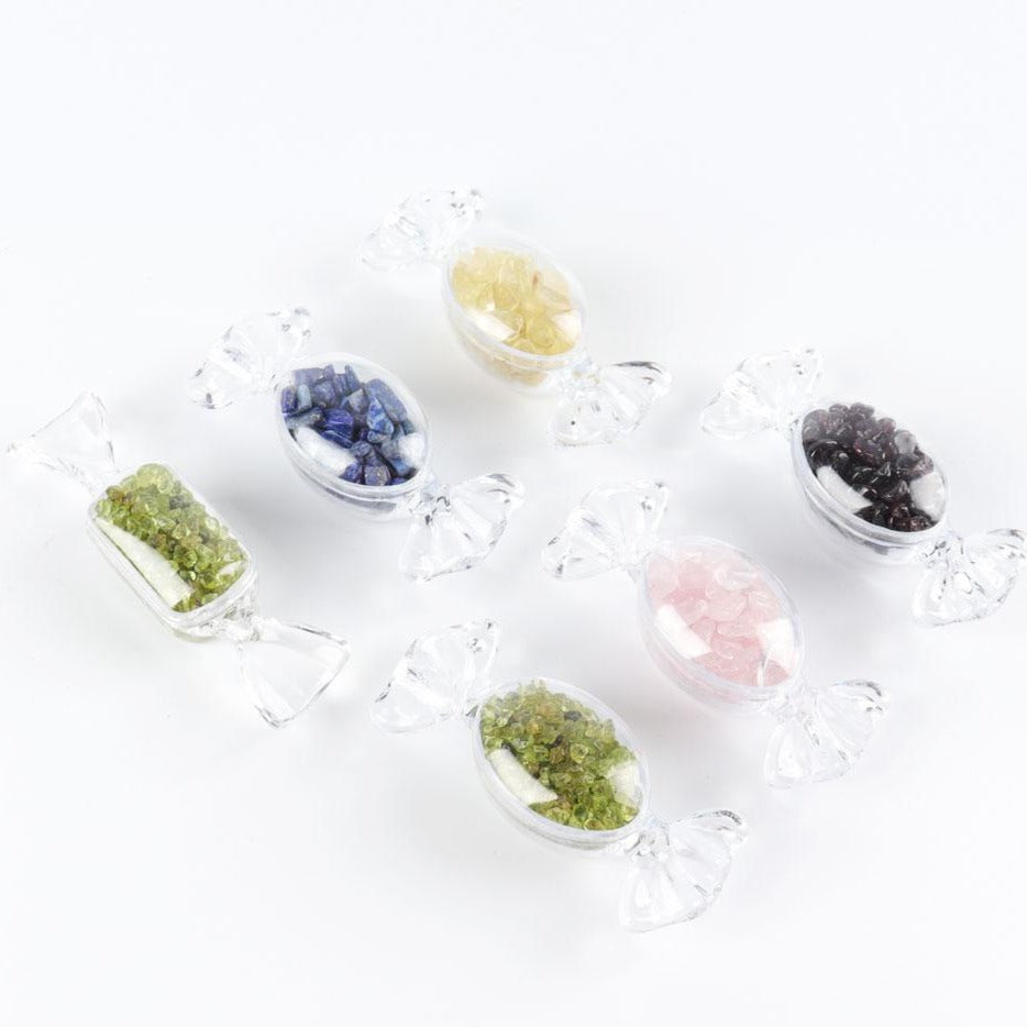 Einzigartige Kristallbonbon-Exemplare 2,9–3,3 Zoll zur Ausstellung