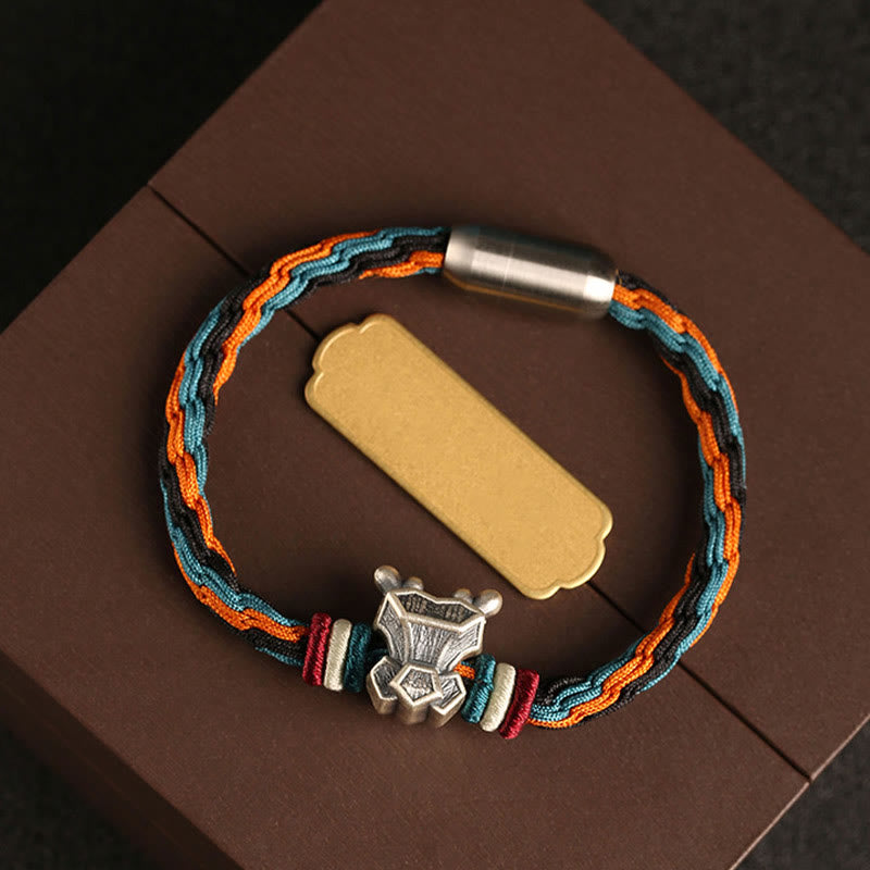 Unisex Chinesisches Sternzeichen Reinkarnationsknotenarmband | Sterlingsilber