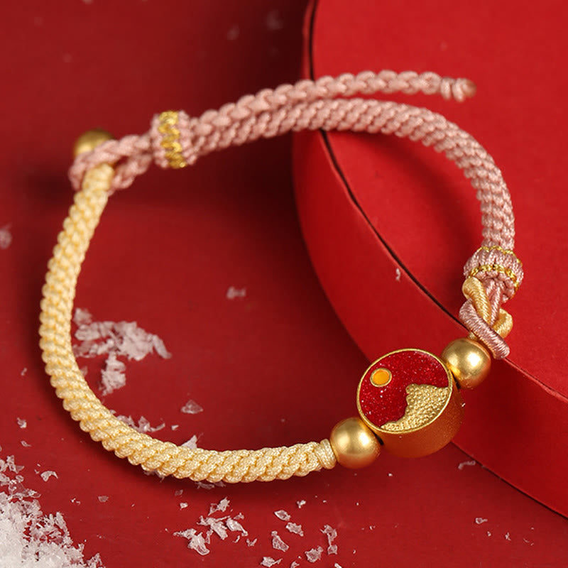 Spirituelles Unisex-Armband aus Kupfer mit Berg- und Meeresmotiv
