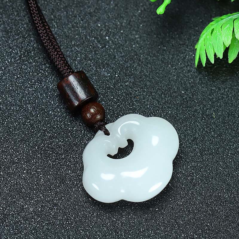 Unisex Tianshan Jade Chinesische Schloss Fülle Halskette