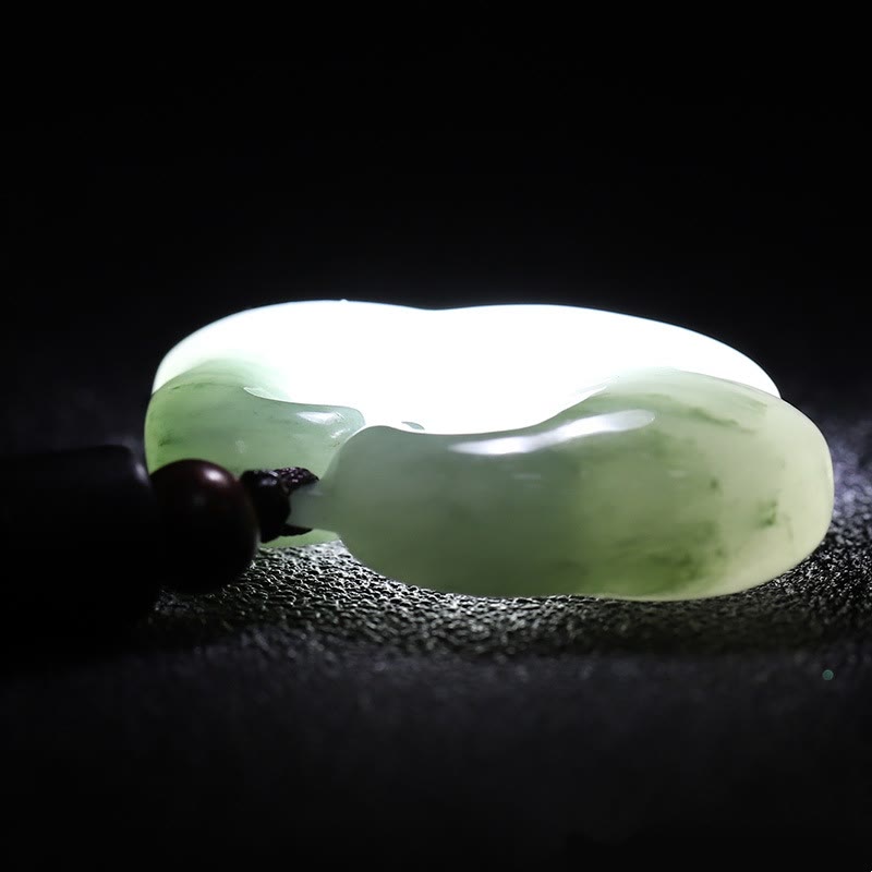 Unisex Tianshan Jade Chinesische Schloss Fülle Halskette