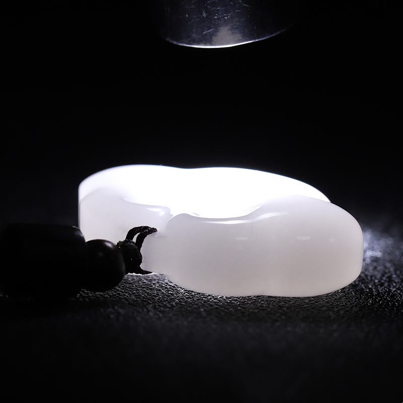 Unisex Tianshan Jade Chinesische Schloss Fülle Halskette