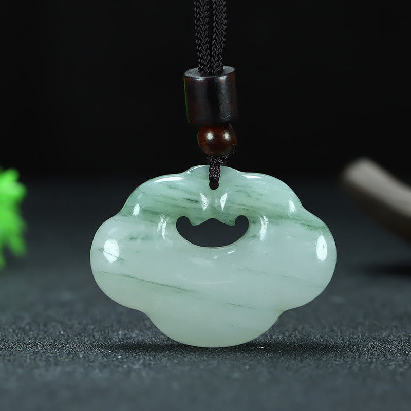 Unisex Tianshan Jade Chinesische Schloss Fülle Halskette