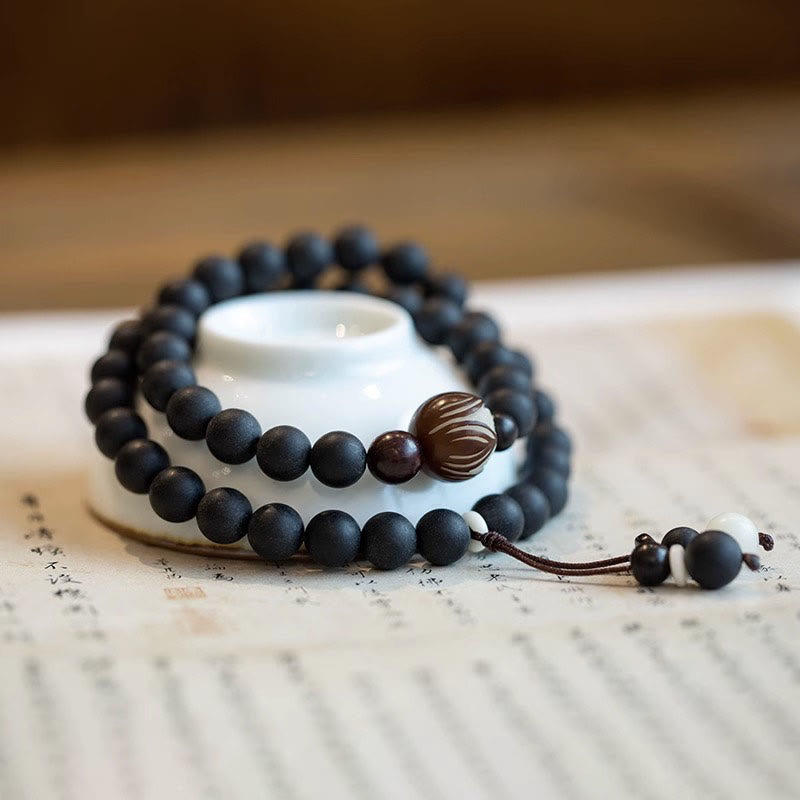 Unisex Tibetisches Zypressen-Bodhi-Lotus-Heilarmband