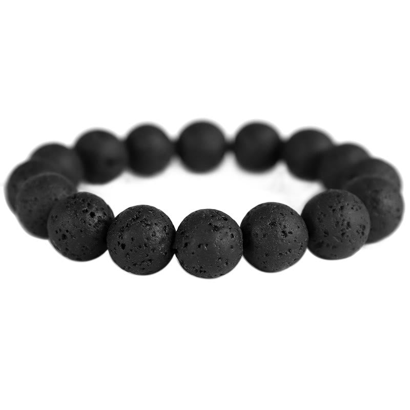 Unisex Tigerauge Lavastein Heilarmband 10mm Perlen