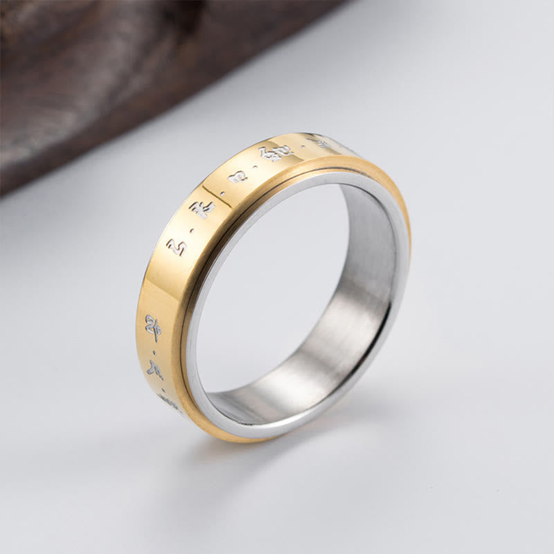 Drehbarer Unisex-Ring aus Titanstahl US8 für Balance