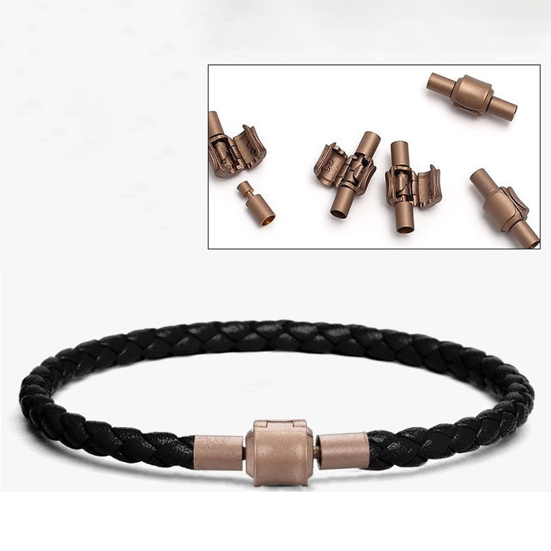 Unisex Vintage Rote Schnur Glücksarmband 4-5mm Lederseil
