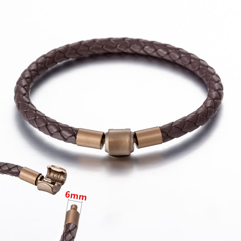 Unisex Vintage Rote Schnur Glücksarmband 4-5mm Lederseil