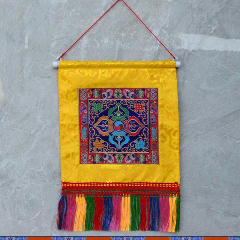 Vajra Spirituelle Kraft Wandkunst | 32x35cm Heilendes Mandala