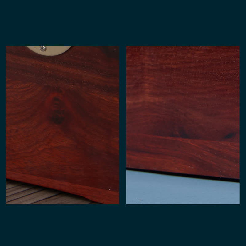 Vintage Handgemachte Aufbewahrungsbox für Schmuck aus schwarzem Walnussholz