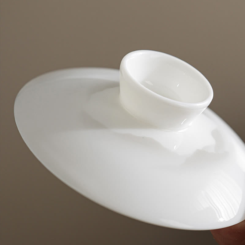 Vintage Tuschmalerei Porzellan Gaiwan Teetassen Set für Meditation