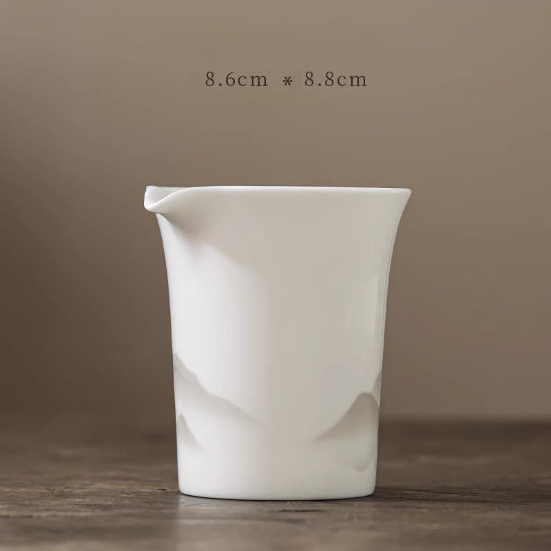 Vintage Tuschmalerei Porzellan Gaiwan Teetassen Set für Meditation