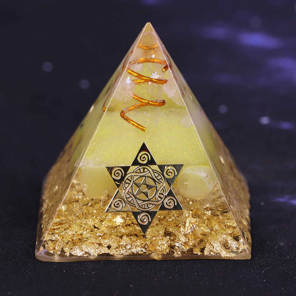 Orgonitpyramide für Reichtum und Wohlstand für Harmonie