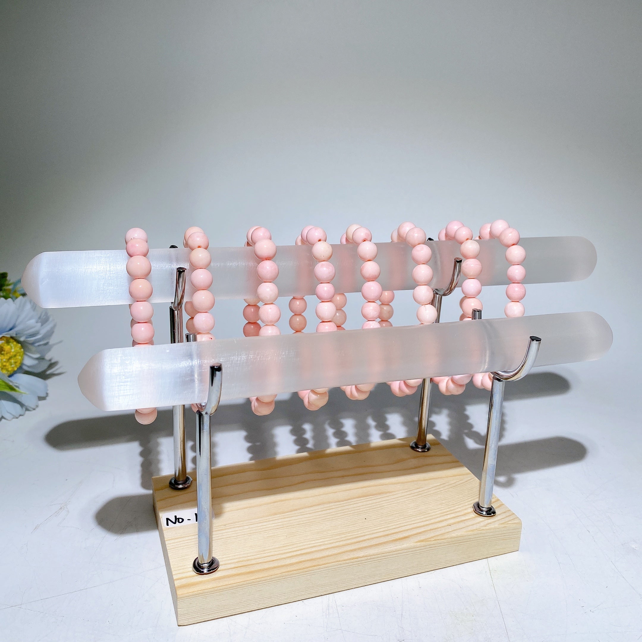 Kristallstabständer aus Holz für Heilrituale