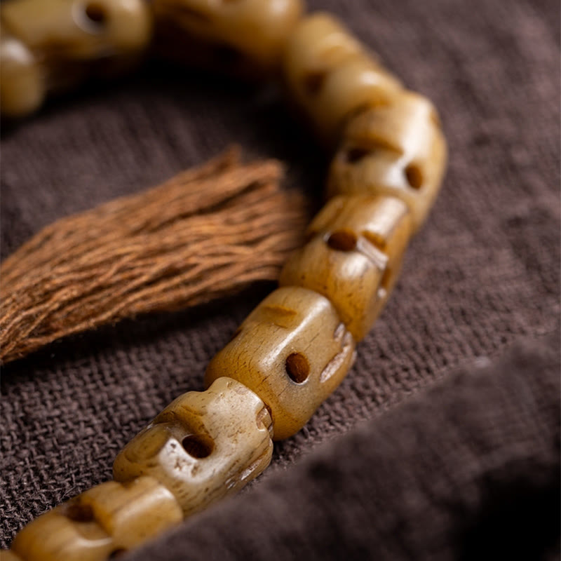 Spirituelles Armband aus Yakknochen | Schutz & Energieausgleich
