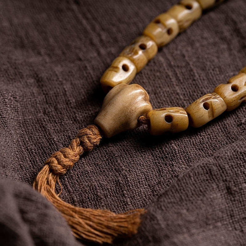 Spirituelles Armband aus Yakknochen | Schutz & Energieausgleich