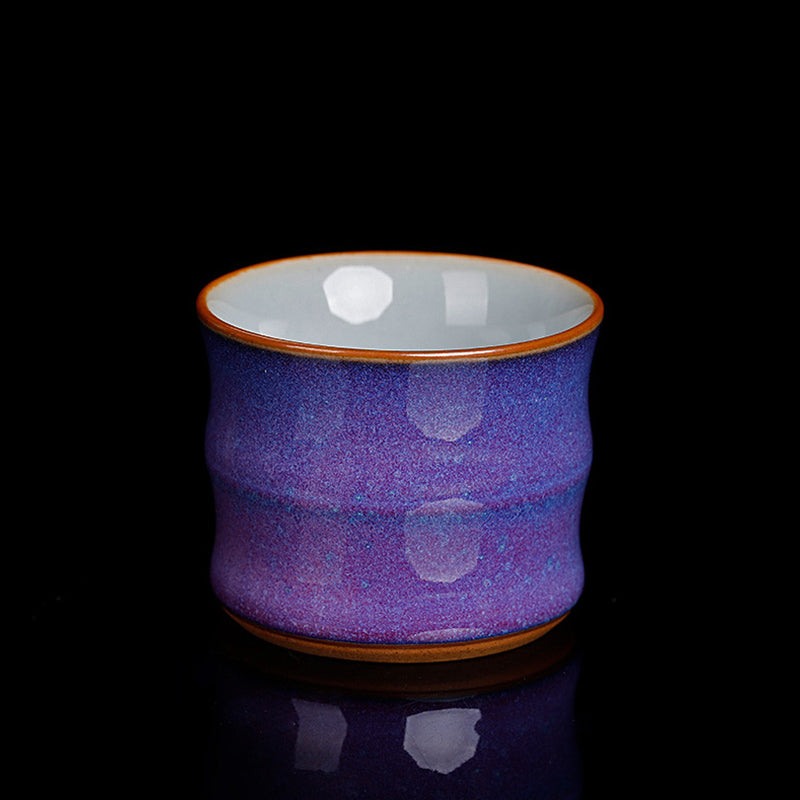 Zen-Teetasse aus Keramik und Bambus, 80 ml, für Kung-Fu-Teerituale