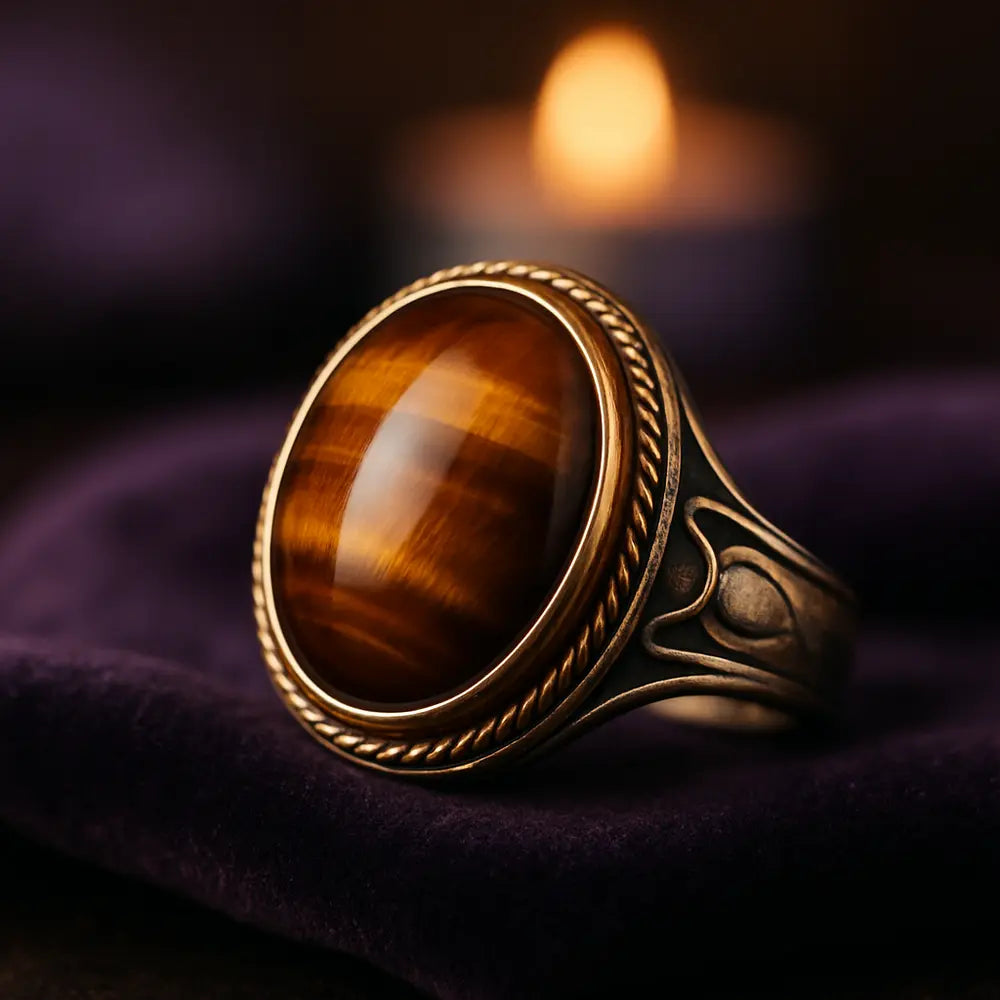 tiger-eye-rings