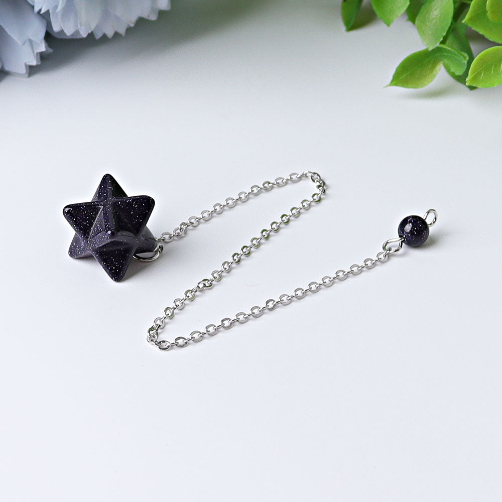 0.5 inch Merkaba Pendulum Spiritual Necklace