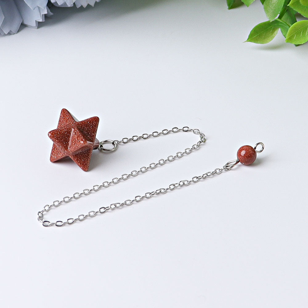 0.5 inch Merkaba Pendulum Spiritual Necklace